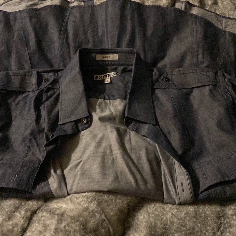 Grey button down - Picture 2 of 2